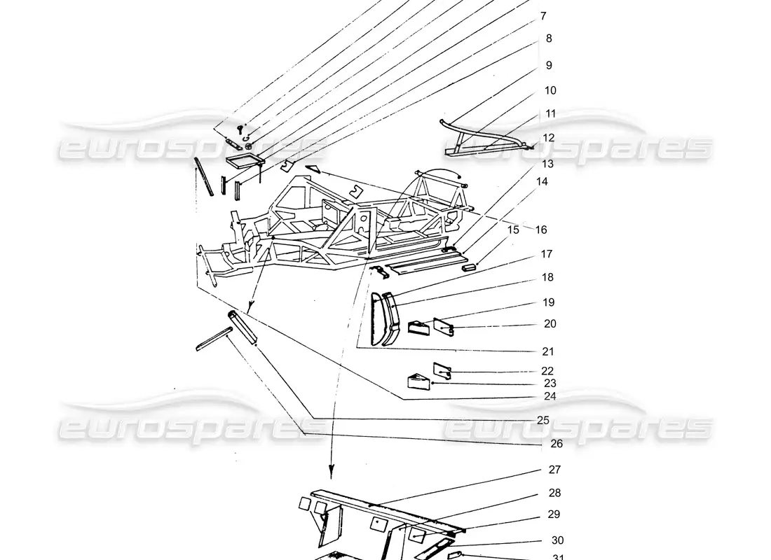 diagrama de pieza que contiene el número de pieza 0800074