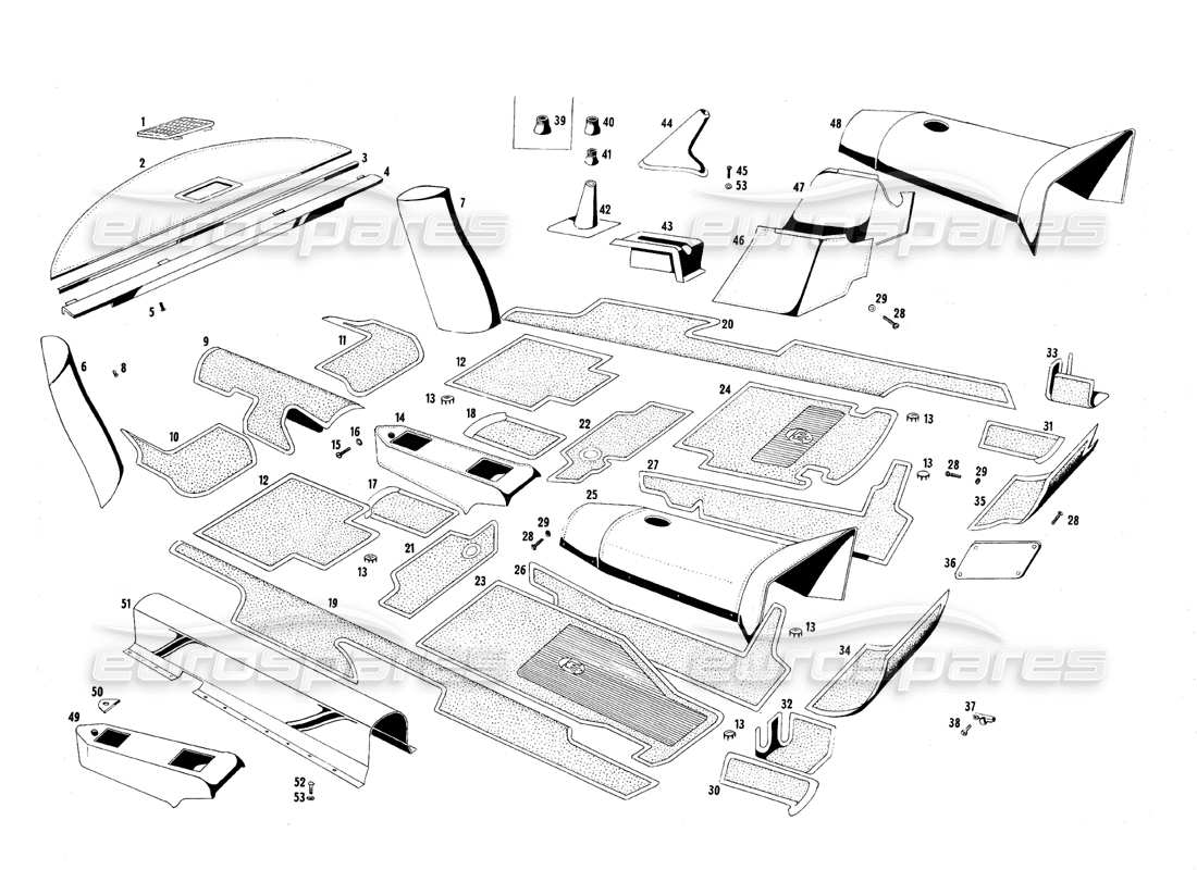 diagrama de pieza que contiene el número de pieza 107 bp 58605