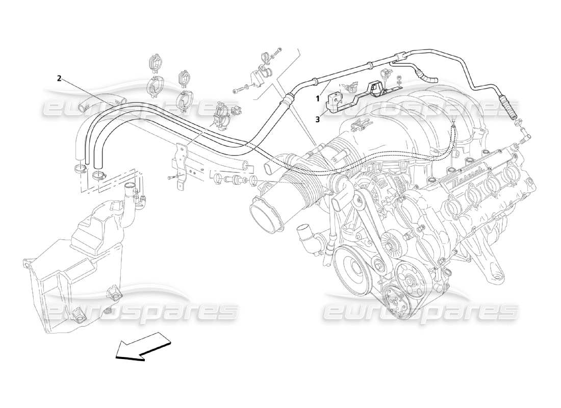 maserati qtp. (2003) 4.2 diagrama de piezas del sistema de soplado