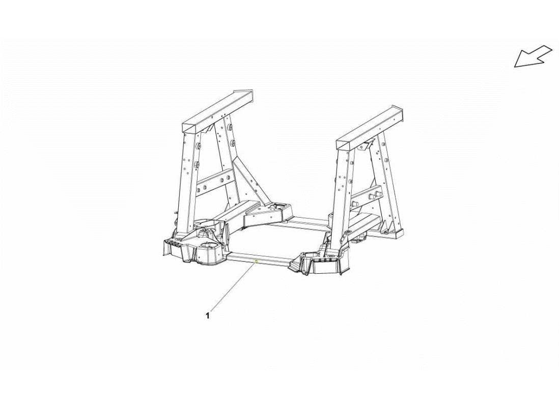 lamborghini gallardo sts ii sc elementos del marco trasero diagrama de piezas