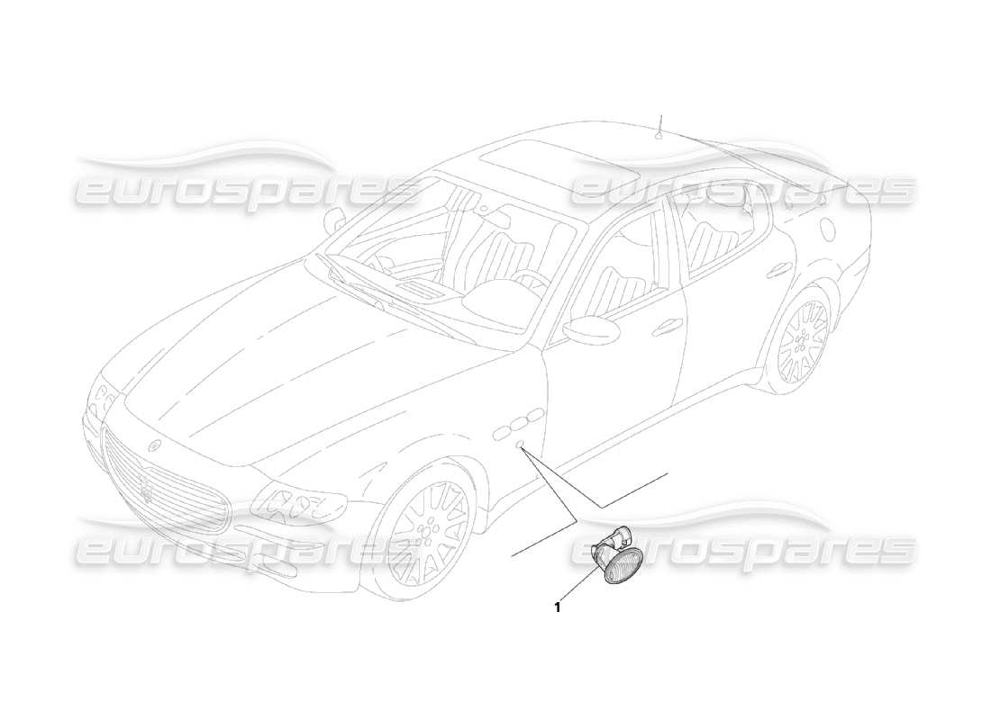 maserati qtp. (2003) 4.2 luces laterales diagrama de piezas