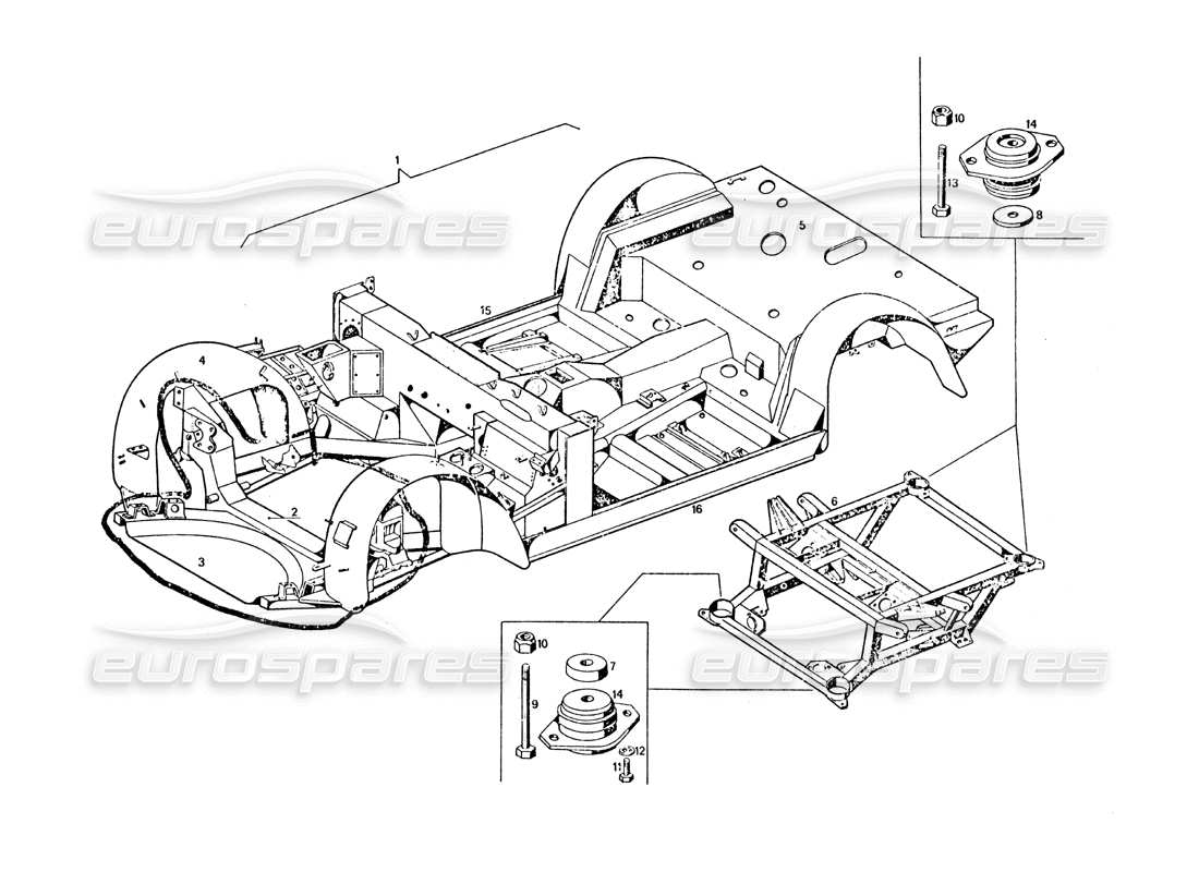maserati khamsin marco diagrama de piezas