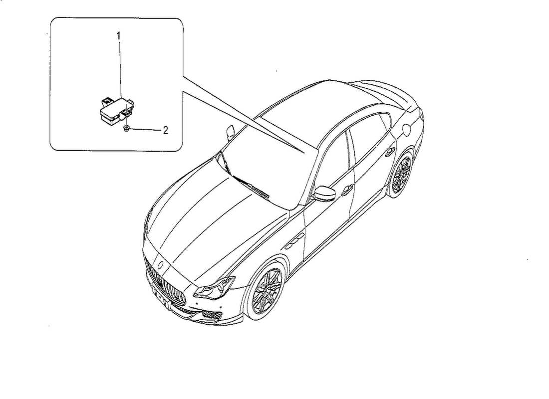 maserati qtp. v8 3.8 530bhp 2014 diagrama de piezas del sistema de control de presión de neumáticos