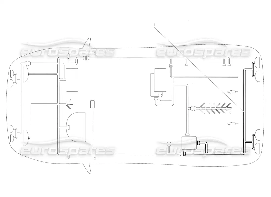 lamborghini diablo vt (1994) sistema eléctrico (válido para la versión japonesa: 1994 de abril) diagrama de piezas