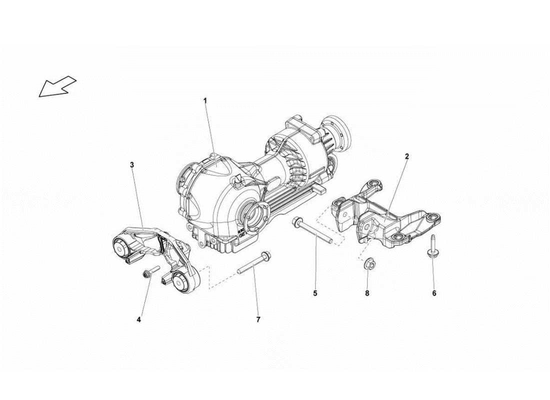 lamborghini gallardo lp560-4s update diagrama de piezas del conjunto del diferencial delantero