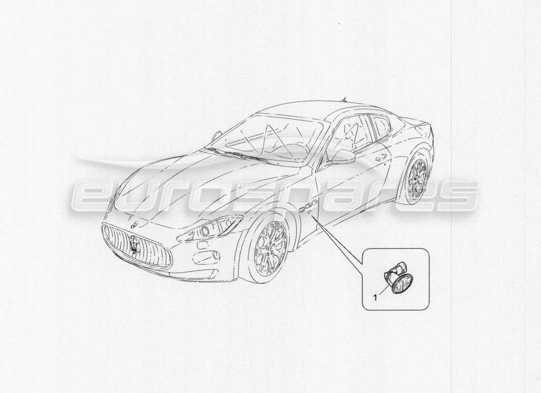 maserati granturismo special edition diagrama de piezas de los grupos de luces laterales