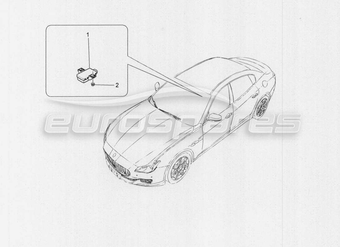 maserati qtp. v8 3.8 530bhp auto 2015 diagrama de piezas del sistema de control de presión de neumáticos