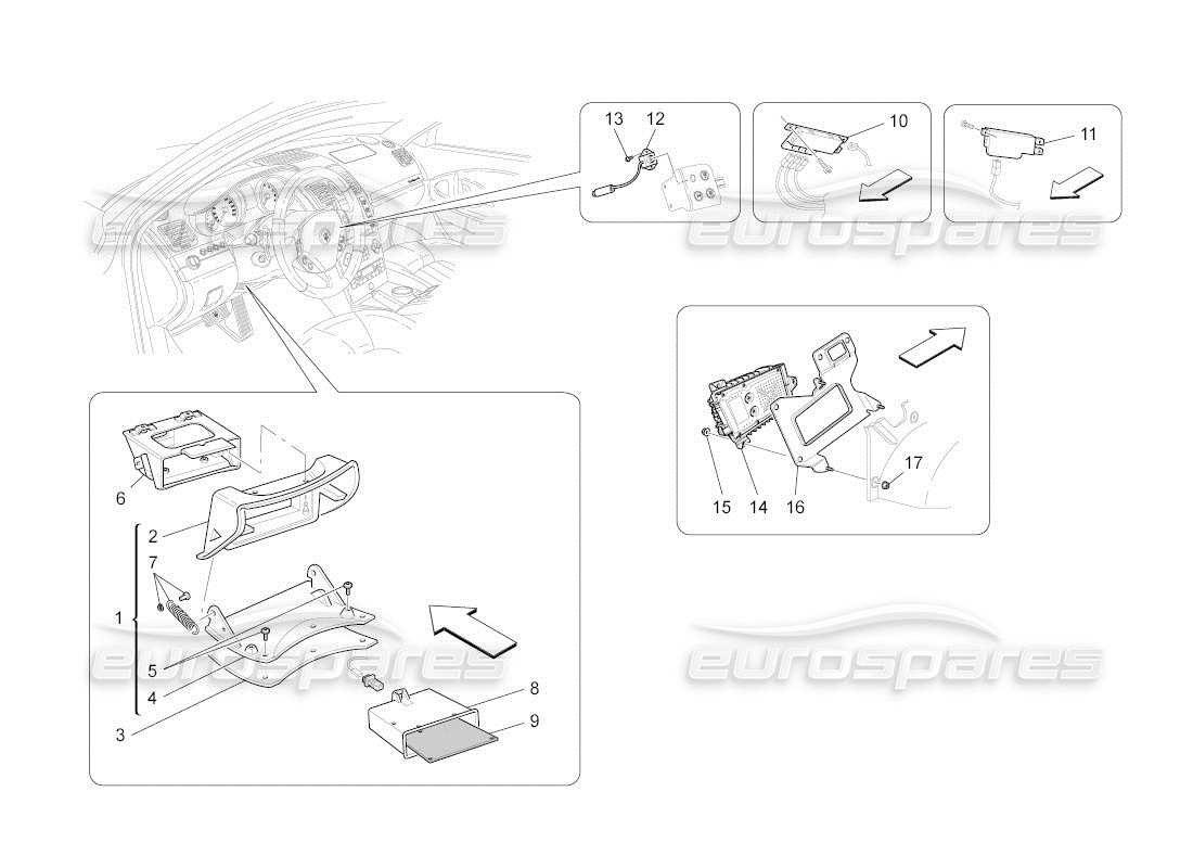 maserati qtp. (2010) 4.2 auto diagrama de partes del sistema it