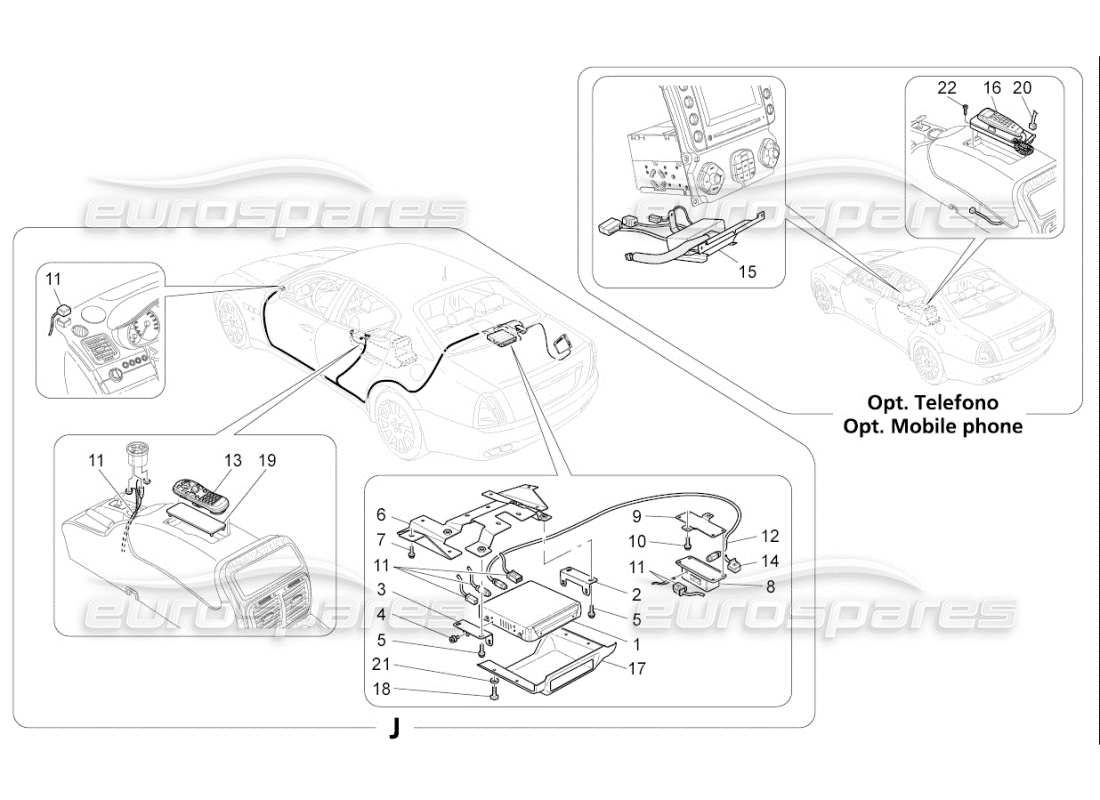 maserati qtp. (2008) 4.2 auto diagrama de partes del sistema it