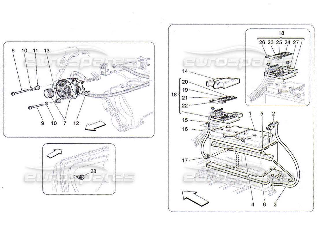 maserati qtp. (2010) 4.2 diagrama de partes de generación y acumulación de energía