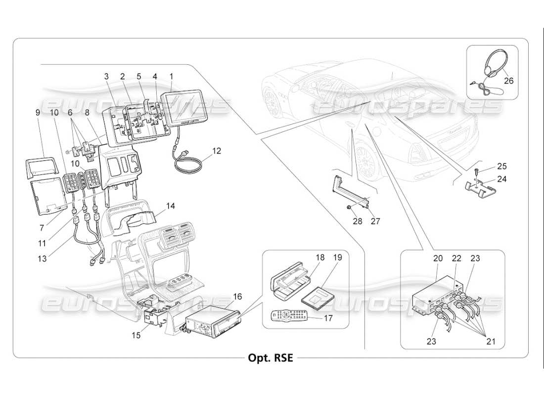 maserati qtp. (2008) 4.2 auto diagrama de partes del sistema it