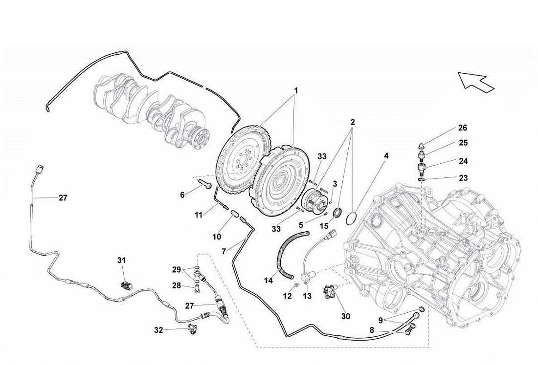 lamborghini gallardo lp570-4s perform diagrama de piezas del embrague (manual)