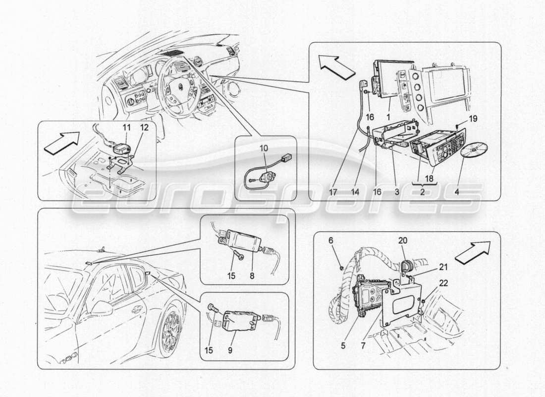maserati granturismo special edition sistema de ti diagrama de piezas