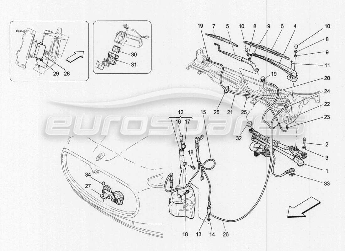 maserati granturismo special edition diagrama de piezas de dispositivos externos del vehículo