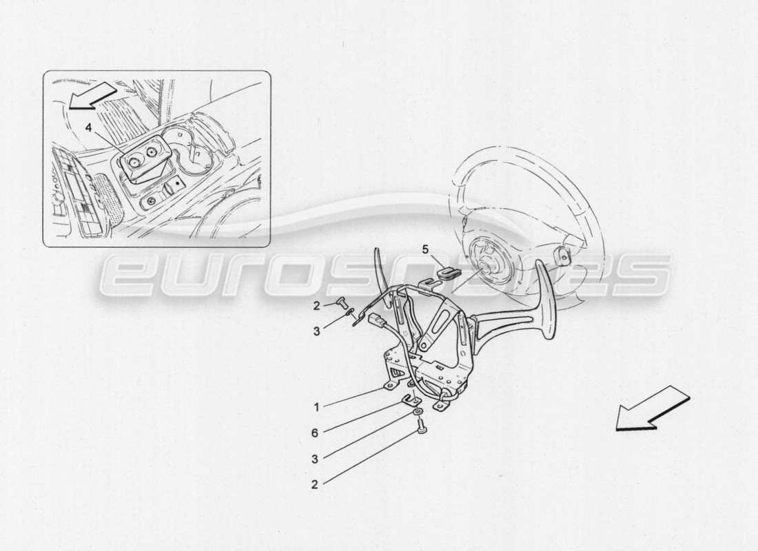 maserati granturismo special edition controles del conductor diagrama de piezas