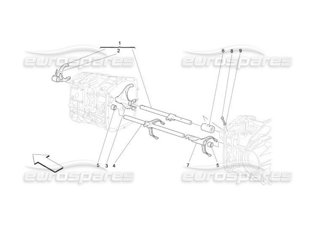 maserati qtp. (2005) 4.2 controles internos diagrama de piezas