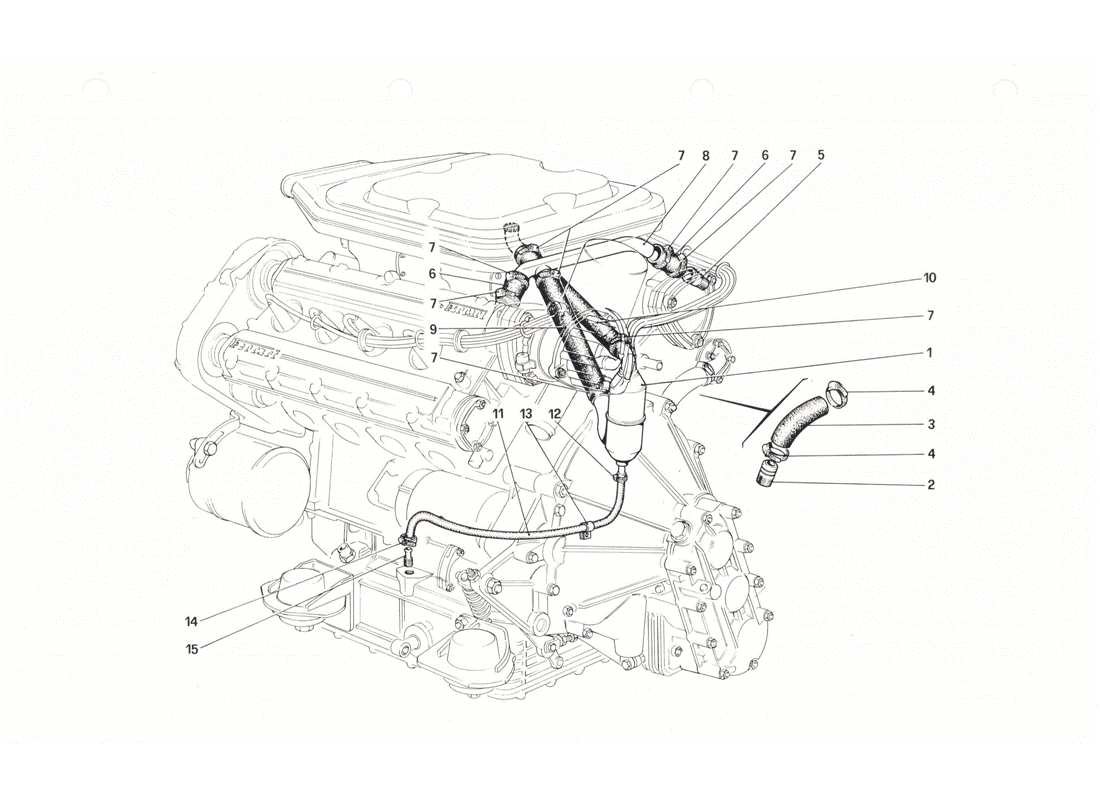 ferrari 208 gtb gts golpe - por sistema diagrama de piezas