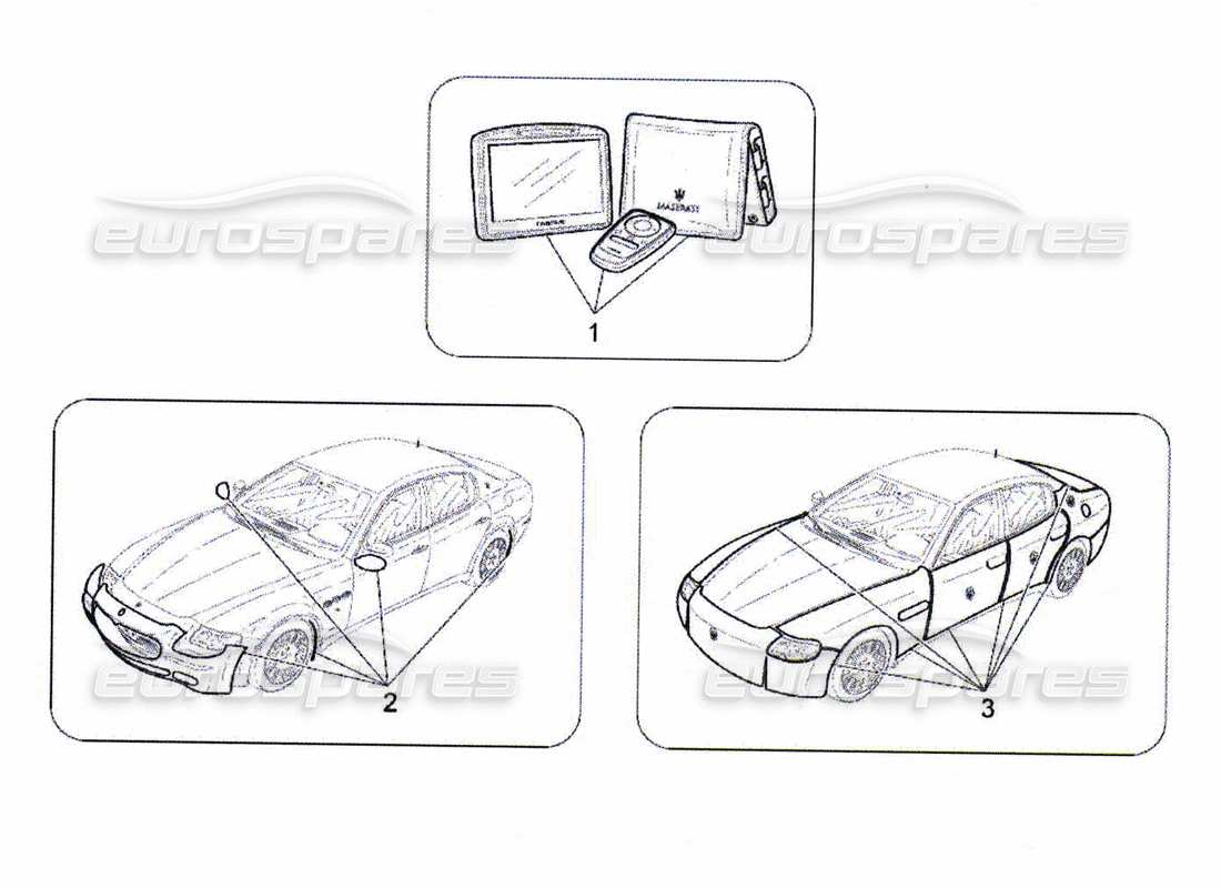 maserati qtp. (2010) 4.7 diagrama de piezas de accesorios posventa