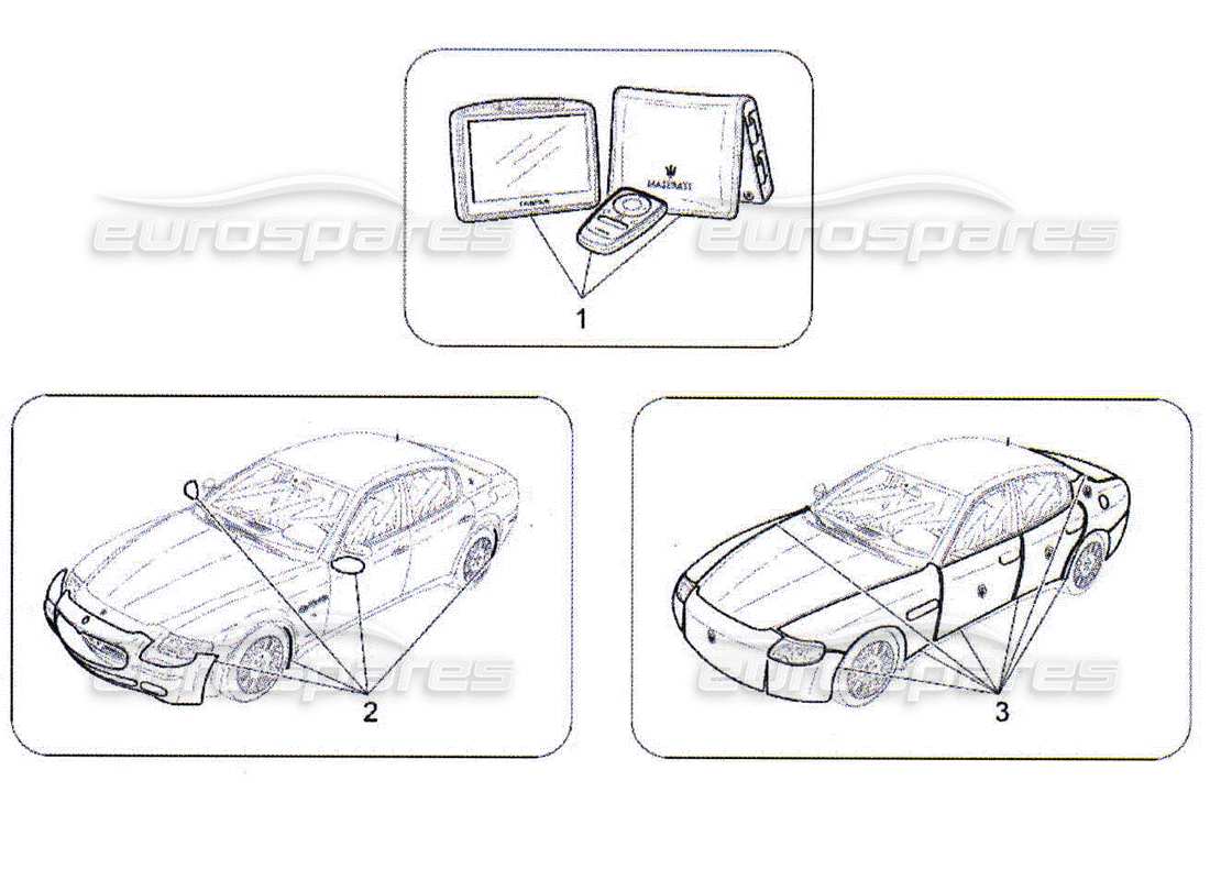 maserati qtp. (2010) 4.2 diagrama de piezas de accesorios posventa