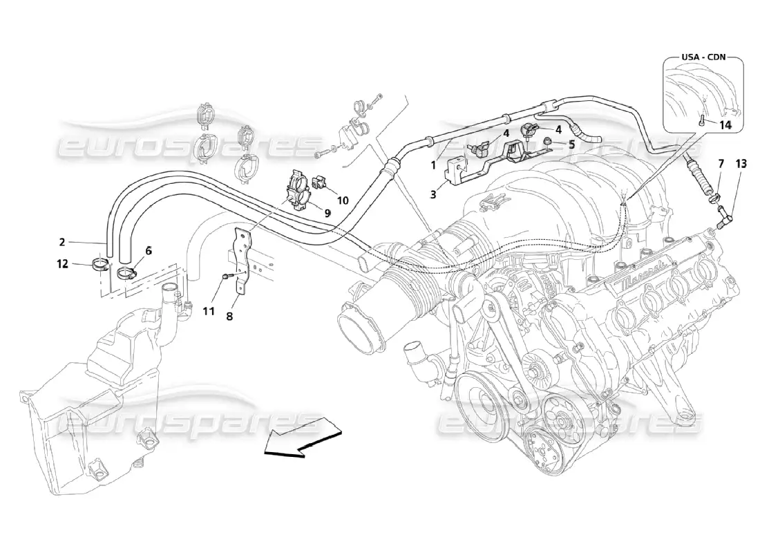 maserati qtp. (2006) 4.2 golpe - por sistema diagrama de piezas