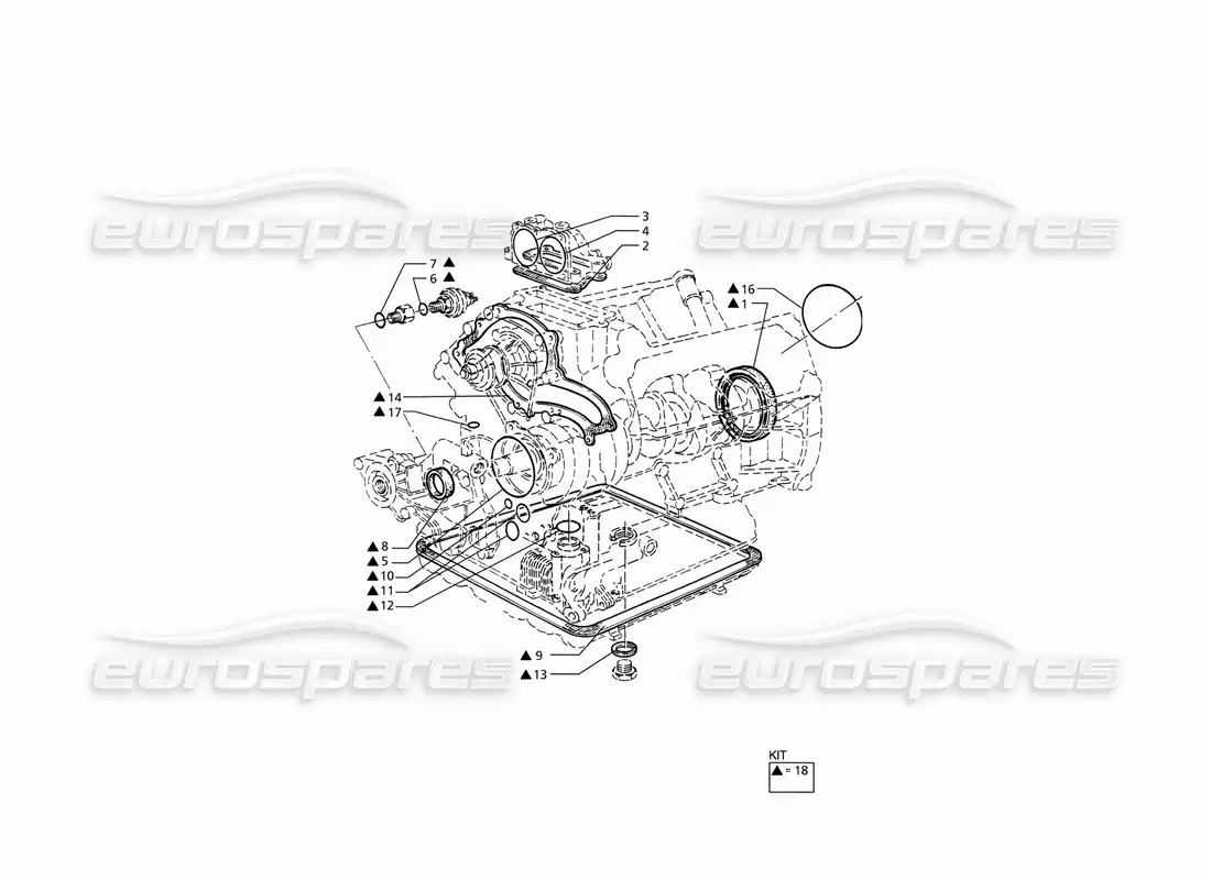 maserati ghibli 2.8 gt (variante) juntas y retenes de aceite para revisión de bloques diagrama de piezas