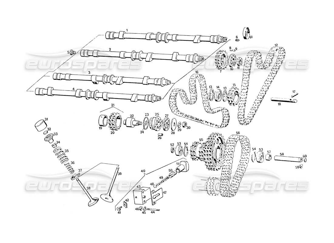 maserati khamsin momento diagrama de piezas