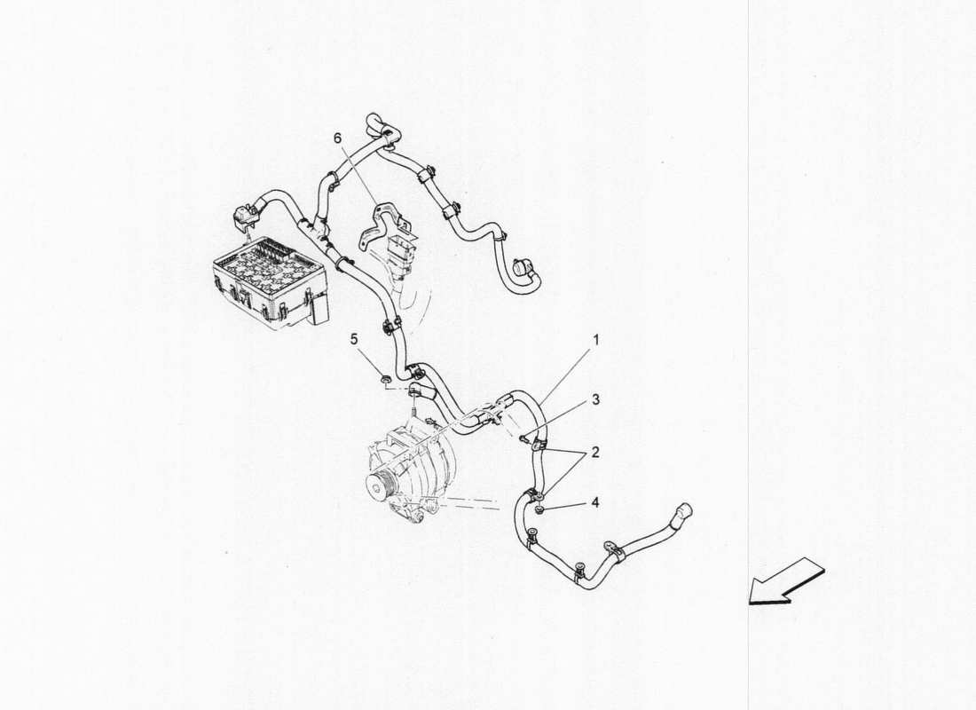 maserati qtp. v6 3.0 tds 275bhp 2017 diagrama de piezas de cableado principal