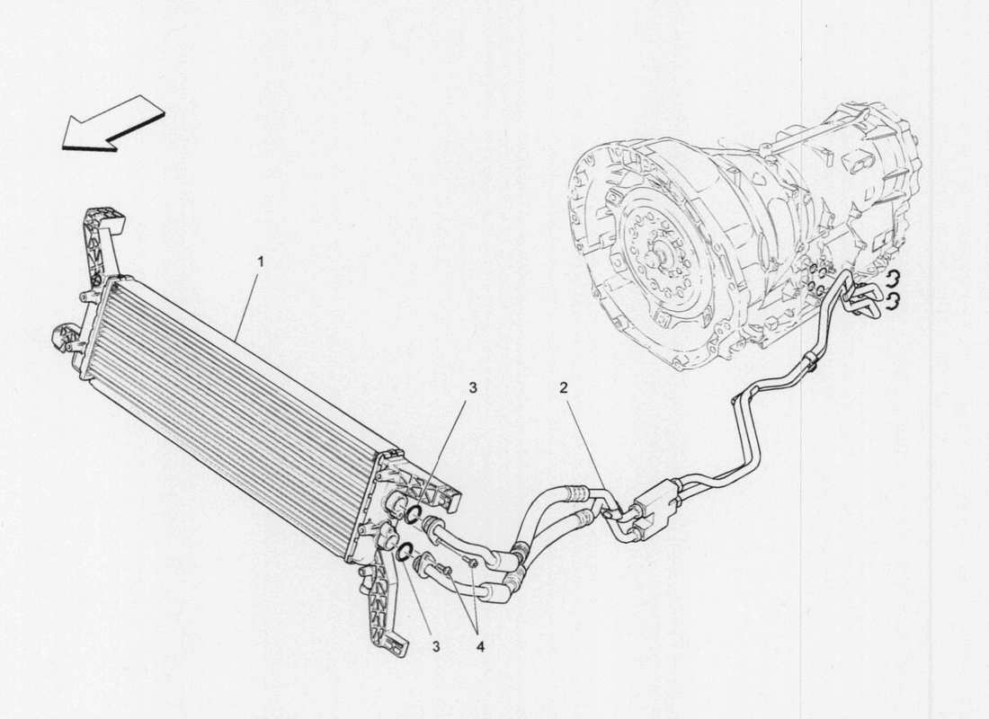 maserati qtp. v6 3.0 tds 275bhp 2017 lubricación y refrigeración de cajas de cambios diagrama de piezas