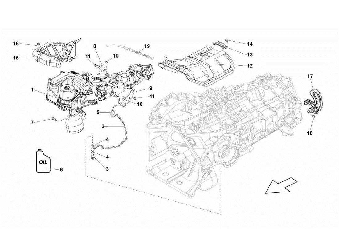 lamborghini gallardo lp560-4s update diagrama de piezas del grupo de válvulas e-gear