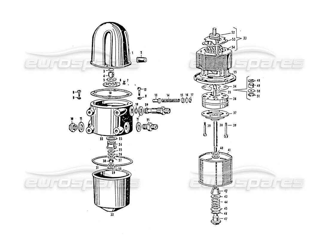 maserati 3500 gt bomba de inyeccion diagrama de piezas