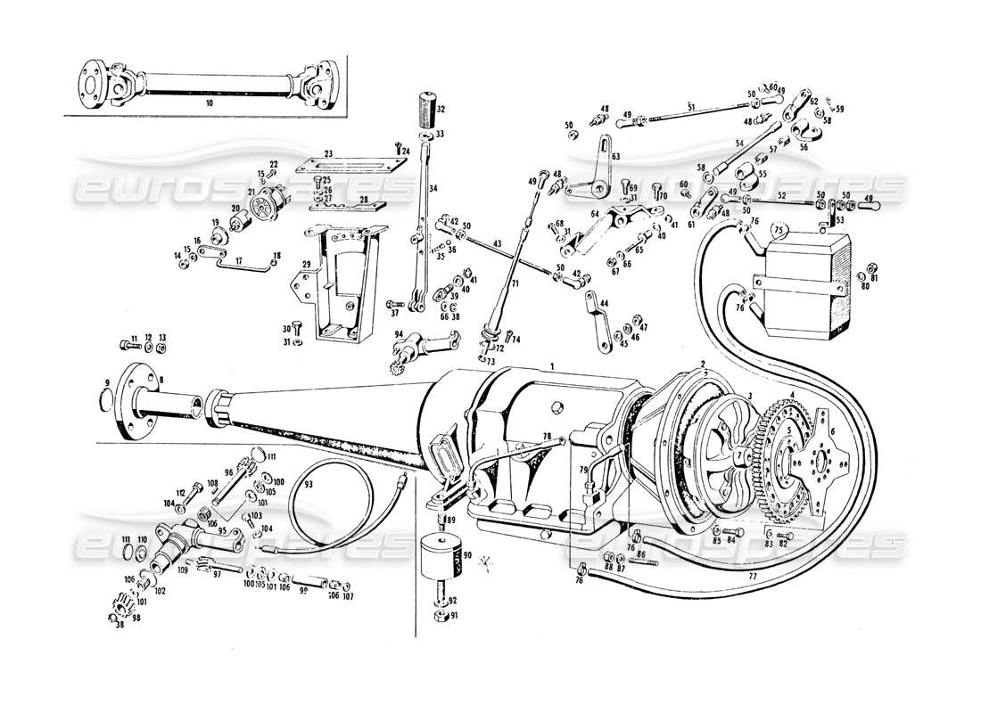 maserati khamsin transmisión automática diagrama de piezas