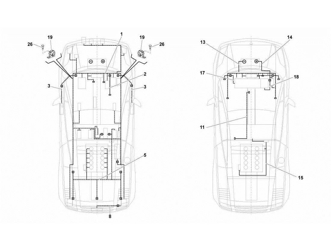 lamborghini gallardo lp560-4s update sistema eléctrico diagrama de piezas