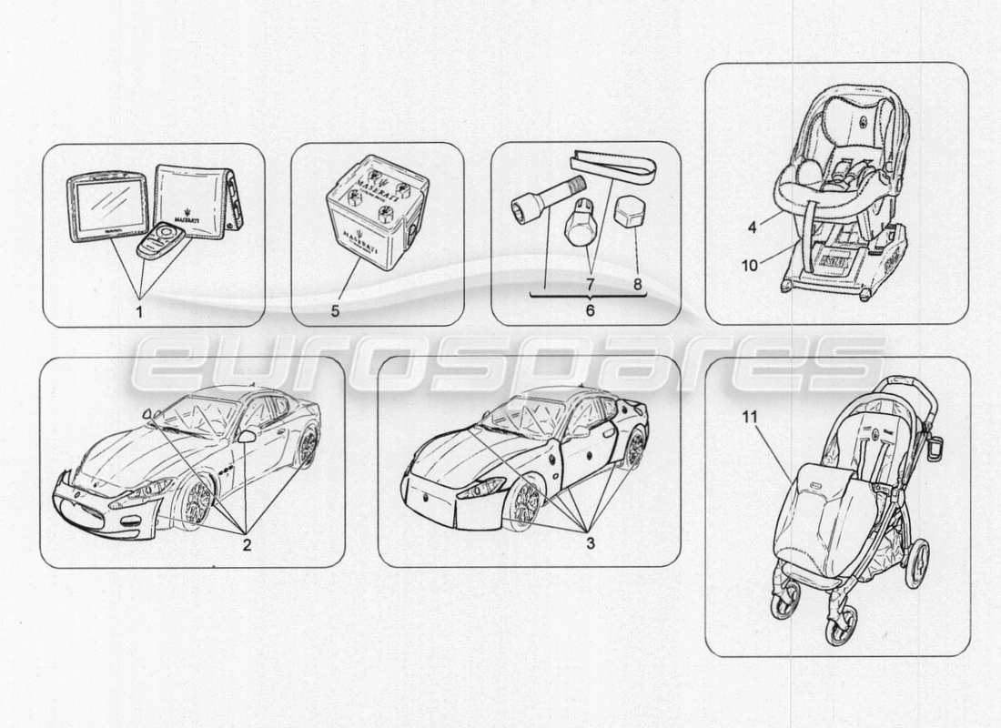maserati granturismo special edition accesorios posventa diagrama de piezas