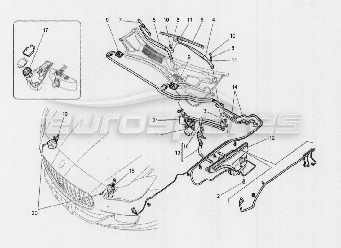 maserati qtp. v8 3.8 530bhp auto 2015 diagrama de partes de generación y acumulación de energía