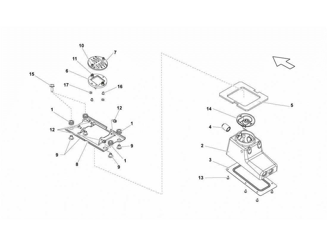 lamborghini gallardo lp560-4s update diagrama de piezas de la torre de control de la caja de cambios
