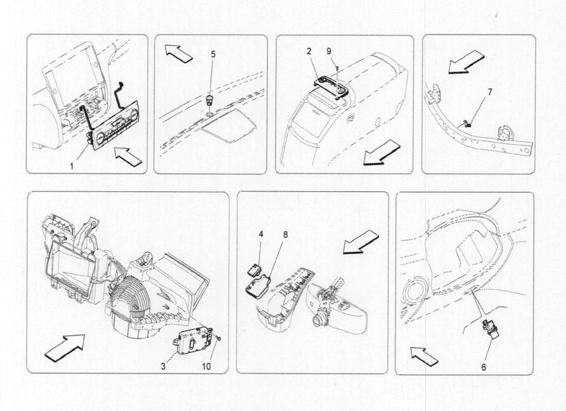 maserati qtp. v6 3.0 bt 410bhp 2015 unidad a c: diagrama de piezas de control electrónico