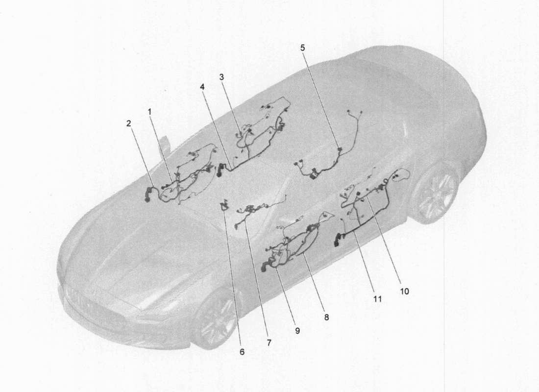maserati qtp. v6 3.0 bt 410bhp 2015 diagrama de piezas de cableado principal