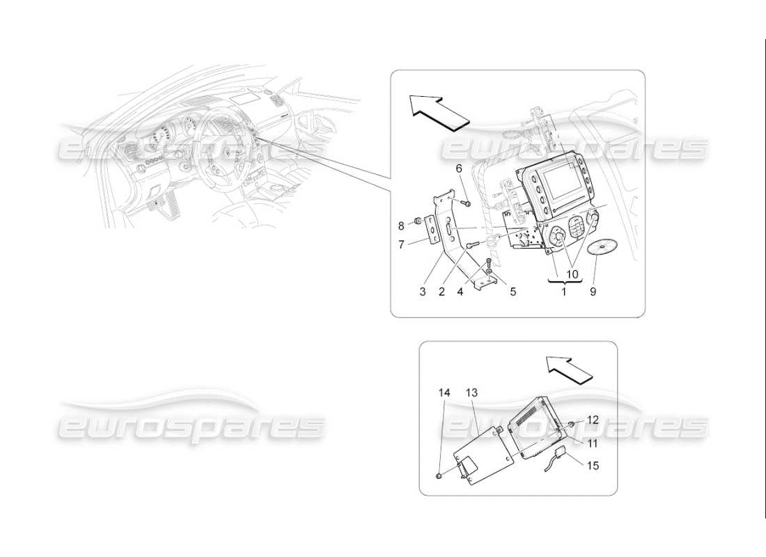 maserati qtp. (2007) 4.2 f1 sistema de ti diagrama de piezas