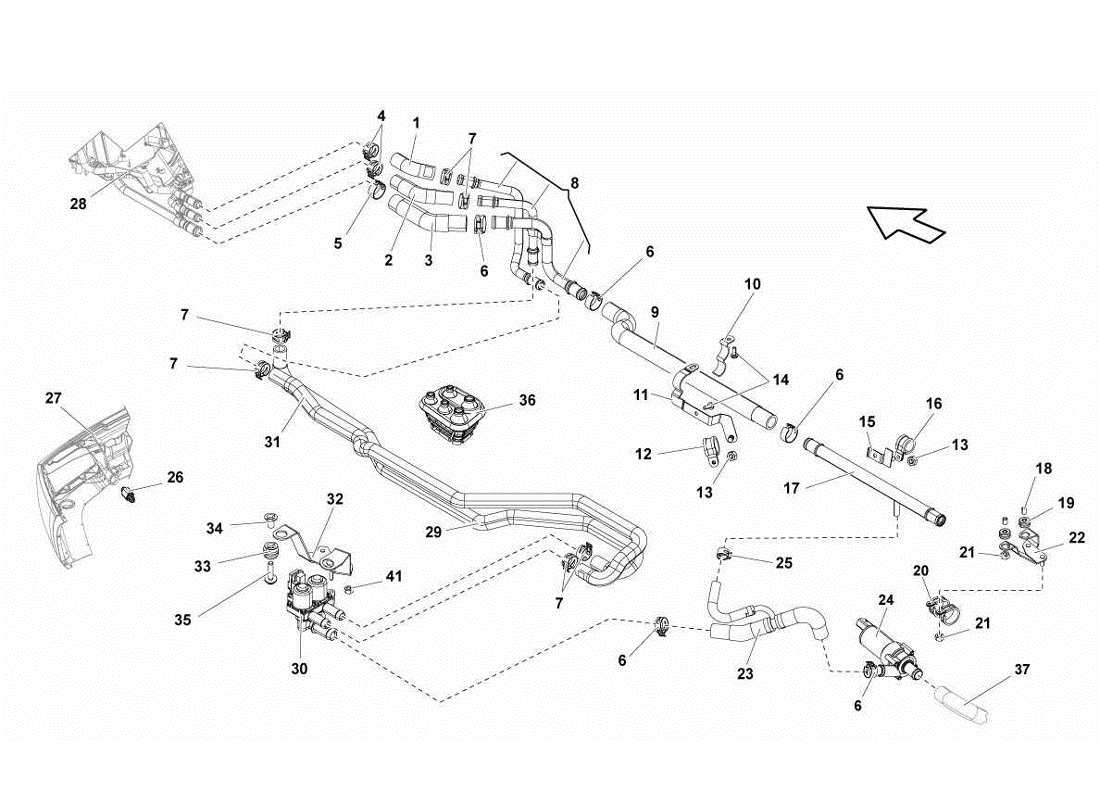 lamborghini gallardo lp560-4s update sistema de aire acondicionado diagrama de piezas