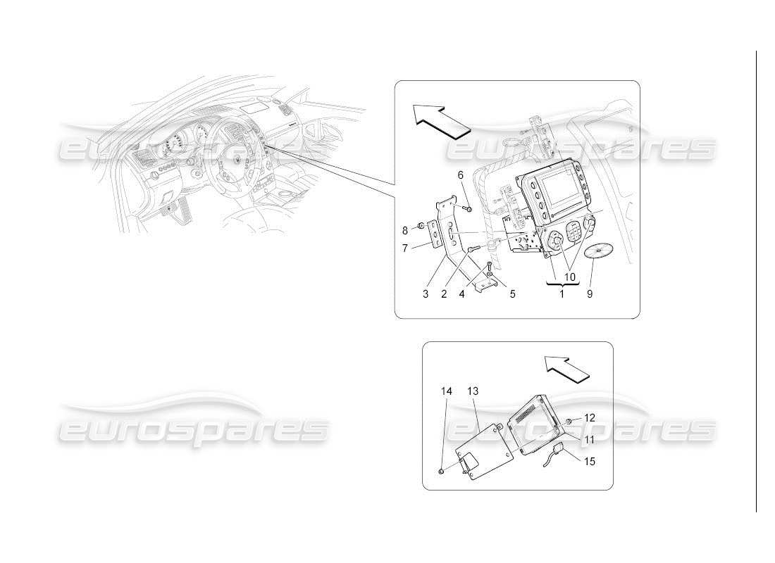 maserati qtp. (2007) 4.2 auto sistema de ti diagrama de piezas