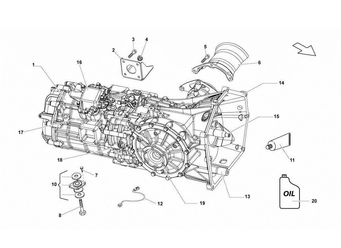 lamborghini gallardo lp560-4s update diagrama de piezas de montaje