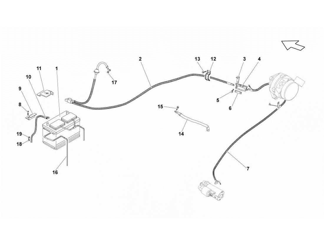 lamborghini gallardo lp570-4s perform sistema eléctrico diagrama de piezas