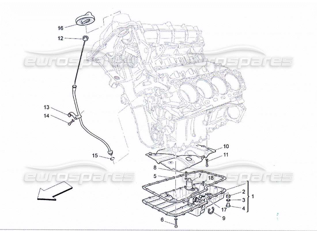 maserati qtp. (2010) 4.2 sistema de lubricación: circuito y recogida diagrama de piezas