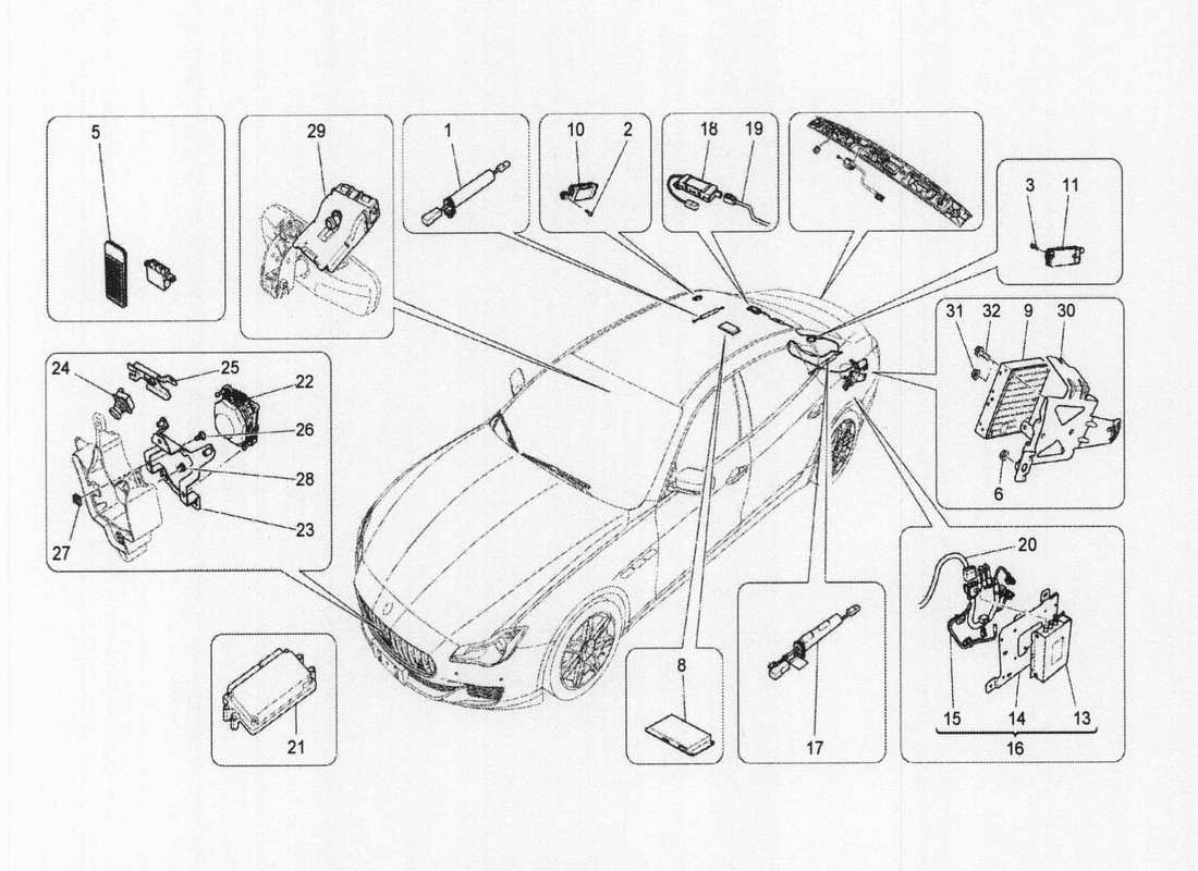 maserati qtp. v6 3.0 bt 410bhp 2wd 2017 diagrama de partes del sistema it