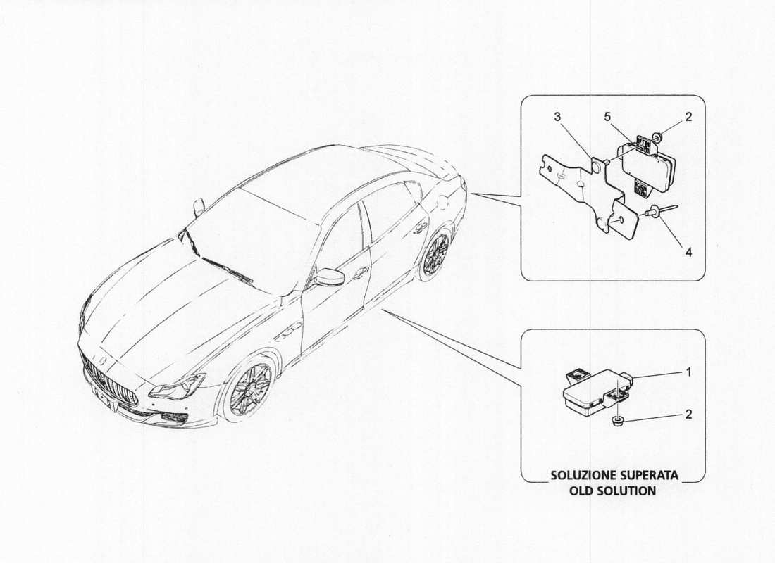 maserati qtp. v6 3.0 bt 410bhp 2wd 2017 diagrama de piezas del sistema de control de presión de neumáticos