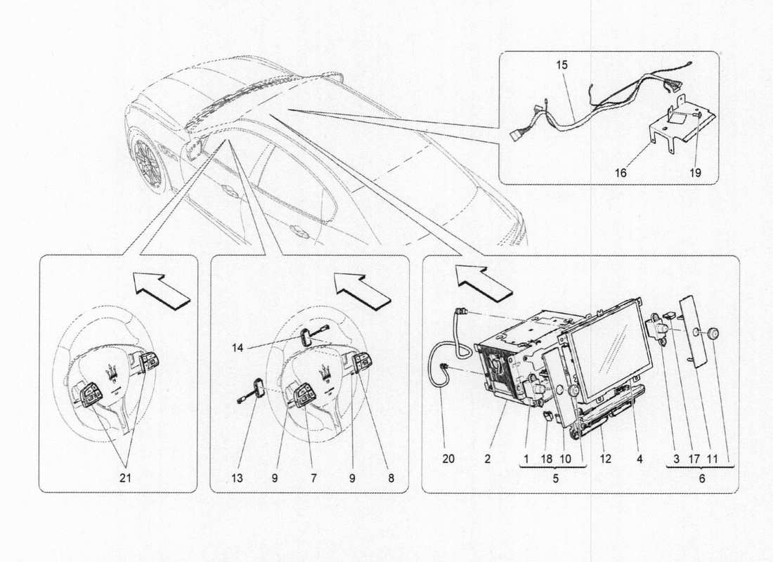 maserati qtp. v6 3.0 bt 410bhp 2015 diagrama de partes del sistema it