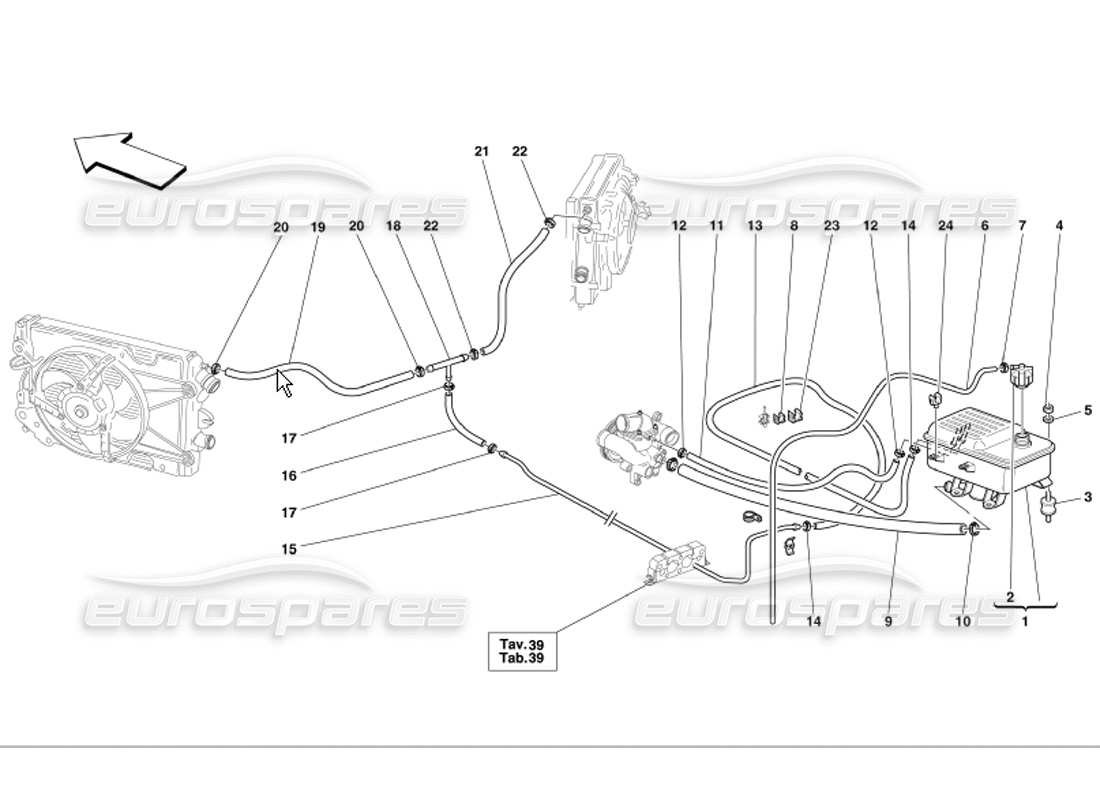 ferrari 360 modena nourice diagrama de piezas