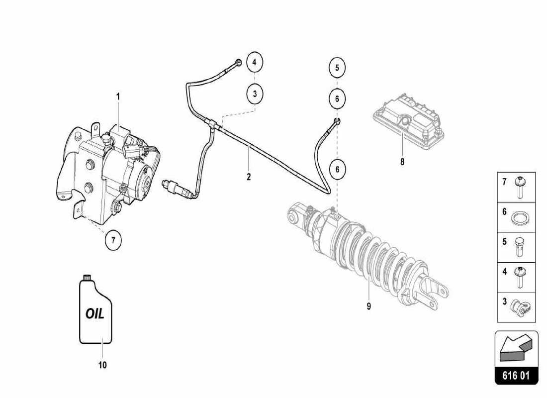 lamborghini centenario spider aparato para levantar diagrama de piezas