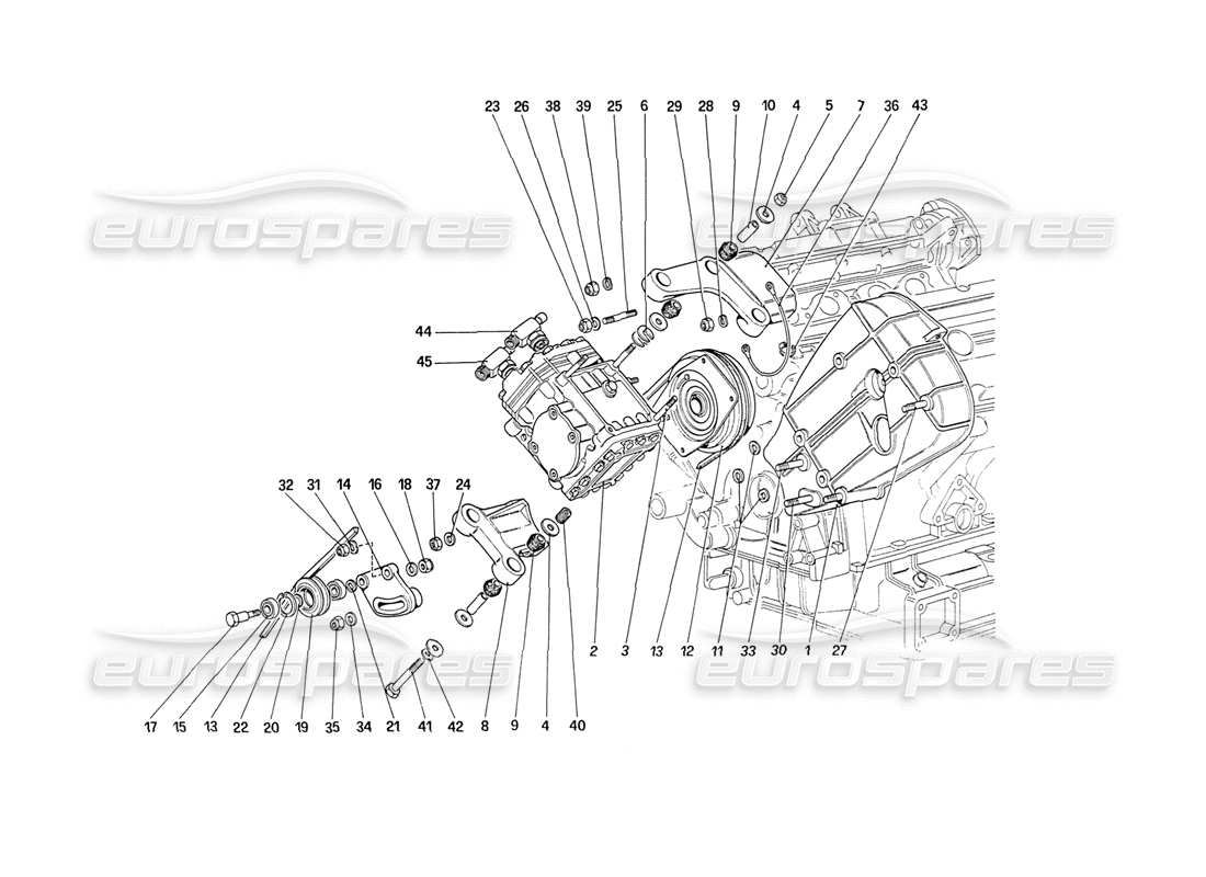 ferrari 208 turbo (1989) diagrama de piezas del compresor y controles del aire acondicionado (hasta el número de automóvil 77246)