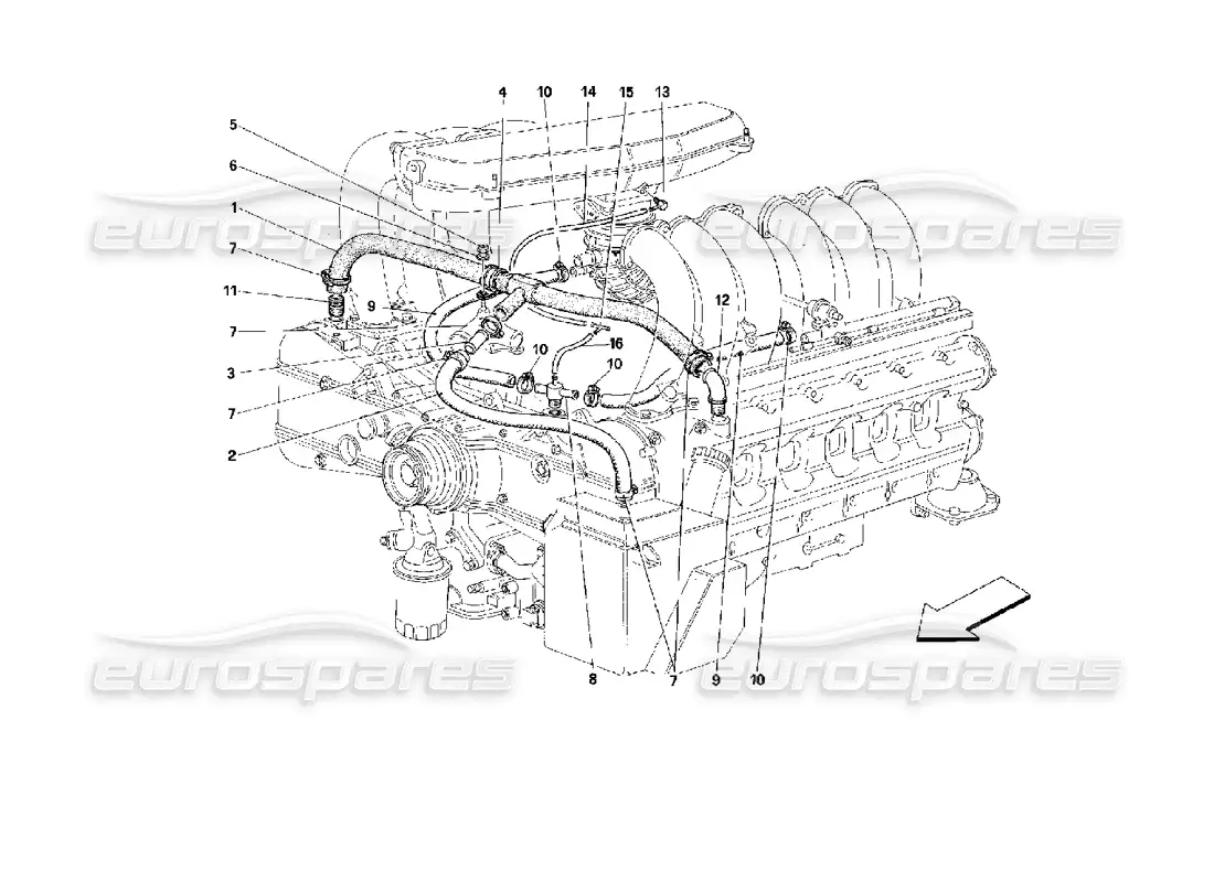 ferrari 512 tr golpe - por sistema diagrama de piezas